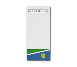 Tennis Notepad - Things to do After Tennis