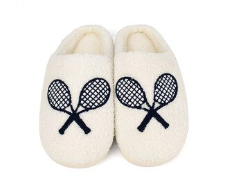 Queen of the Court Tennis Slippers (W) (White)