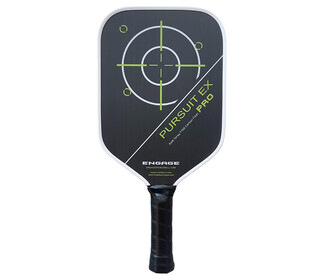 Engage Pursuit Pro EX Raw Carbon Fiber Pickleball Paddle (Lime)